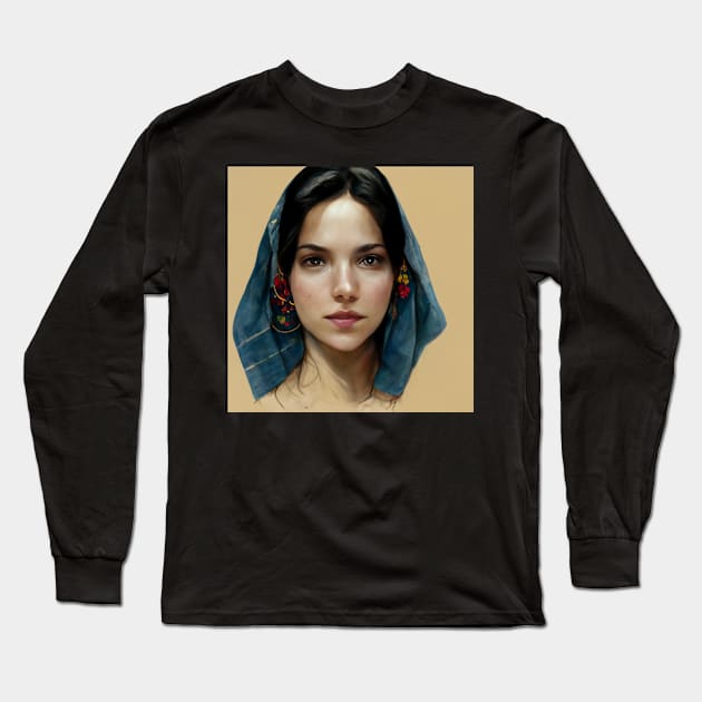 THE BEAUTY OF WOMAN Long Sleeve T-Shirt by artbyalphonse